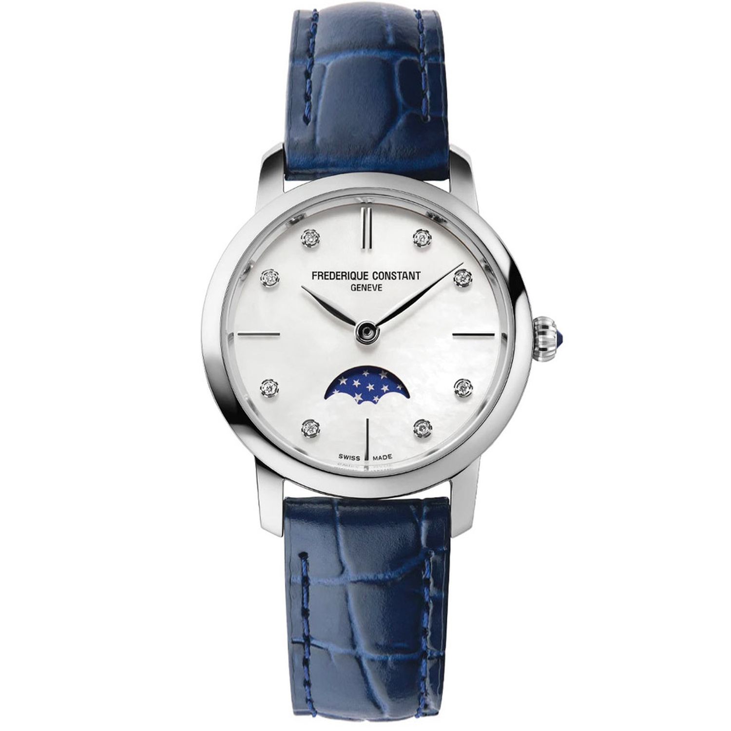 Часы Frederique Constant Slim Line Moonphase FC-206MPWD1S6